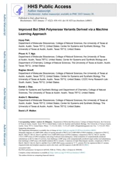 Thumbnail for Improved Bst DNA Polymerase